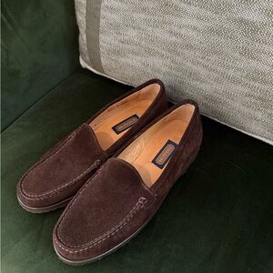 Vintage coach brown suede loafers - women 8.5
